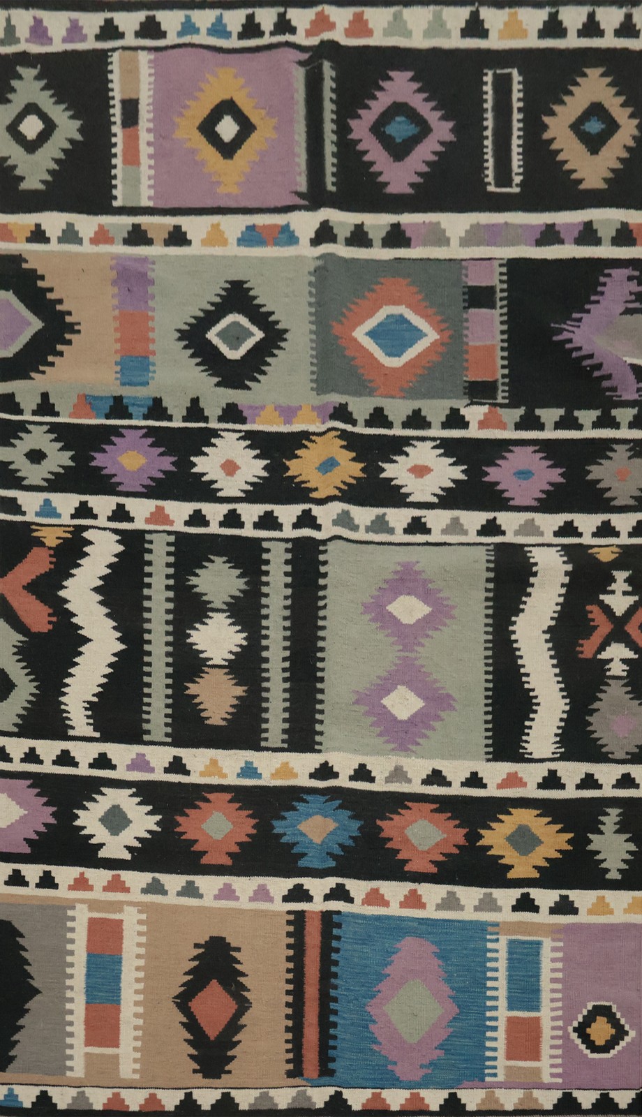 Southwestern Kilim Area Rug 5×8 Ft Hand-Woven Turkish Oriental Wool Carpet