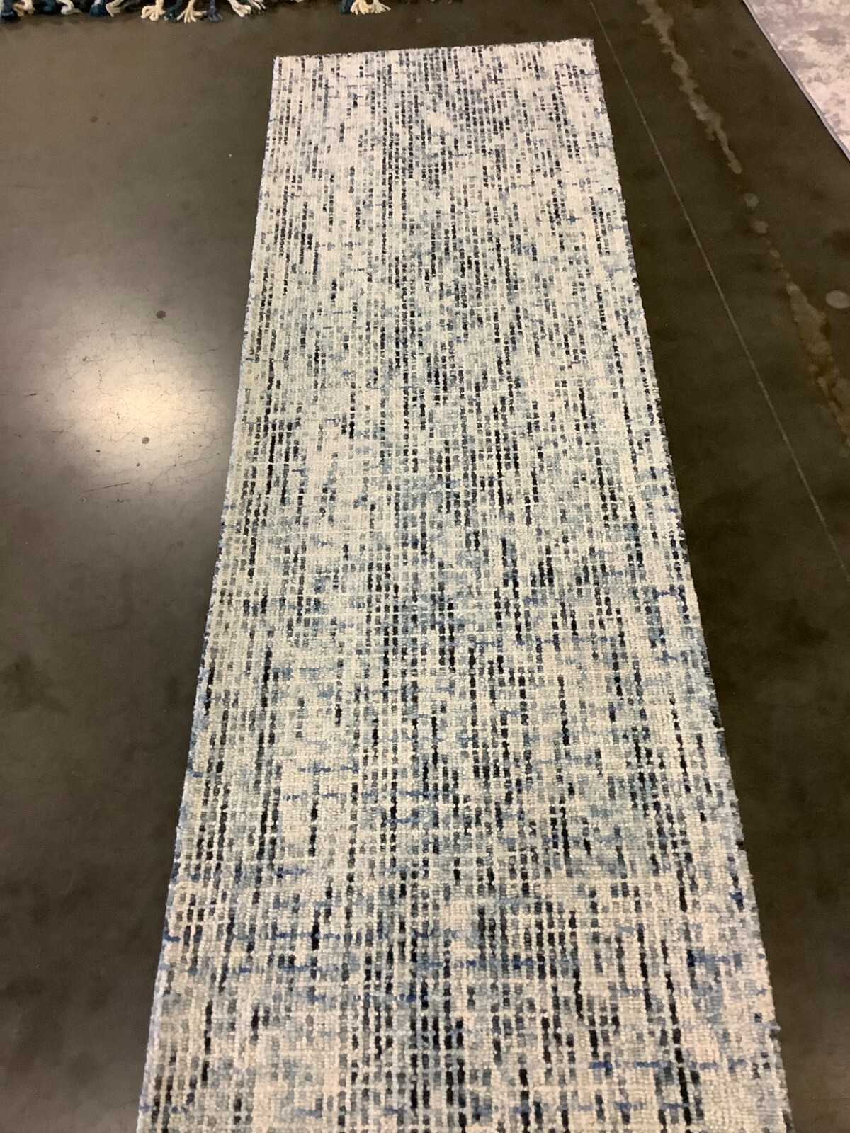 BLUE / CHARCOAL 2′-3″ X 14′ Flaw in Rug, Reduced Price 1172663881 ABT468B-214