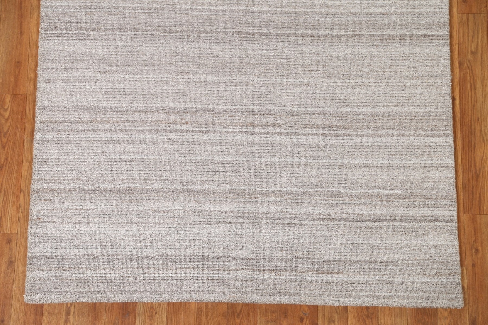 Striped Contemporary Light Gray 4×6 ft. Gabbeh Indian Area Rug Modern Décor