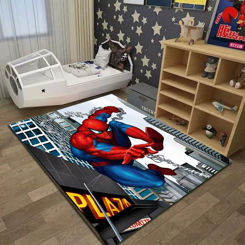 Spidey Kawaii Rug Anime Carpet Cute Rugs for Bedroom Aesthetic Soft Carpet Decor