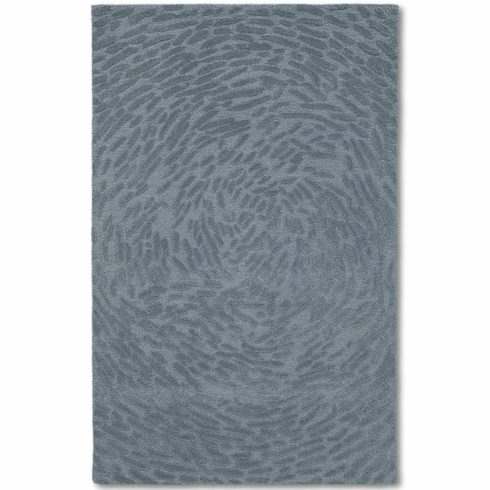 Modern Gray Hand Tufted Wool Area Rug Abstract Swirl Carpet Home Decor 8×10,9×12