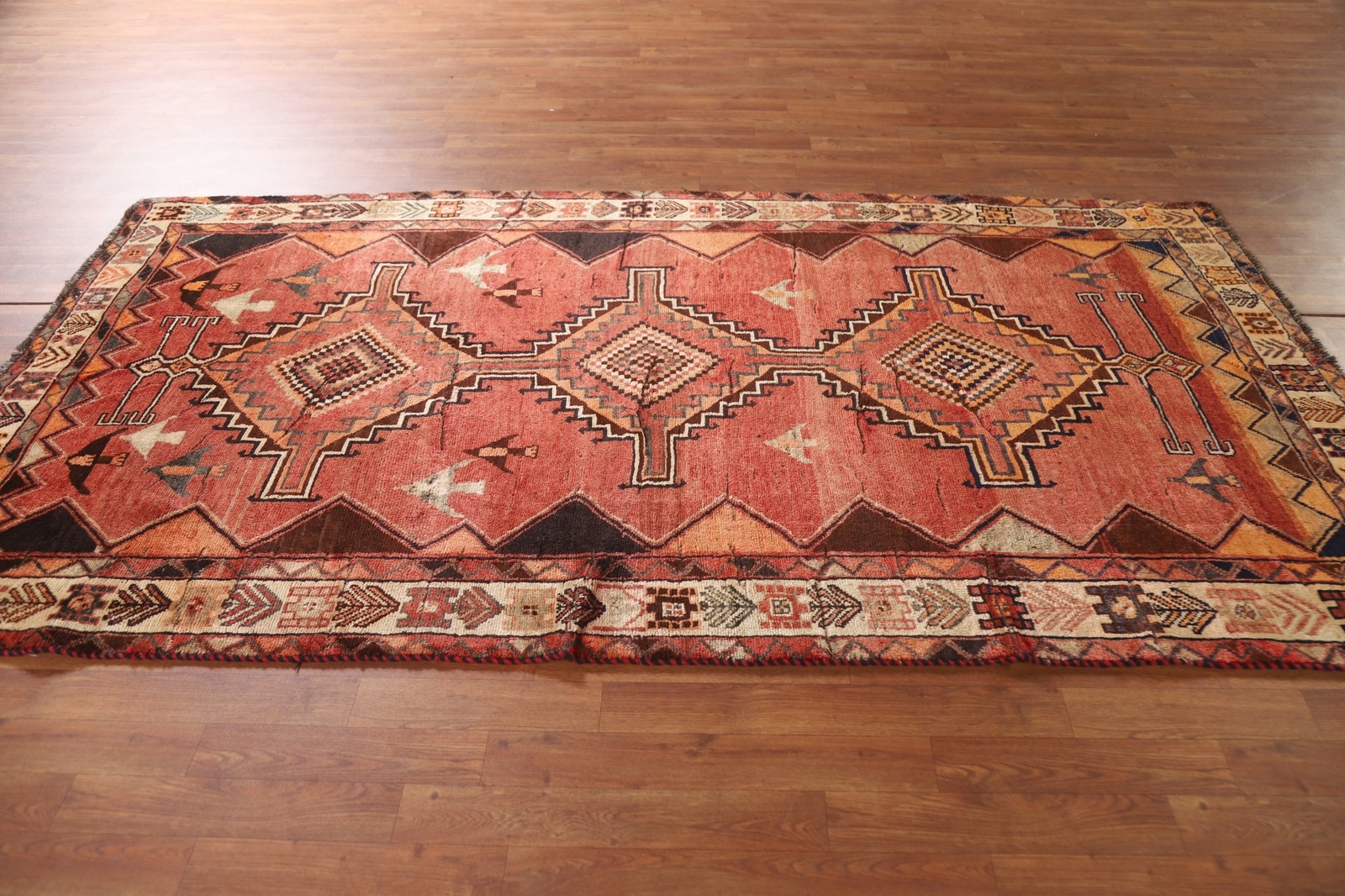 Tribal Geometric Traditional Vintage Area Rug 5×9 Handmade Wool Carpet