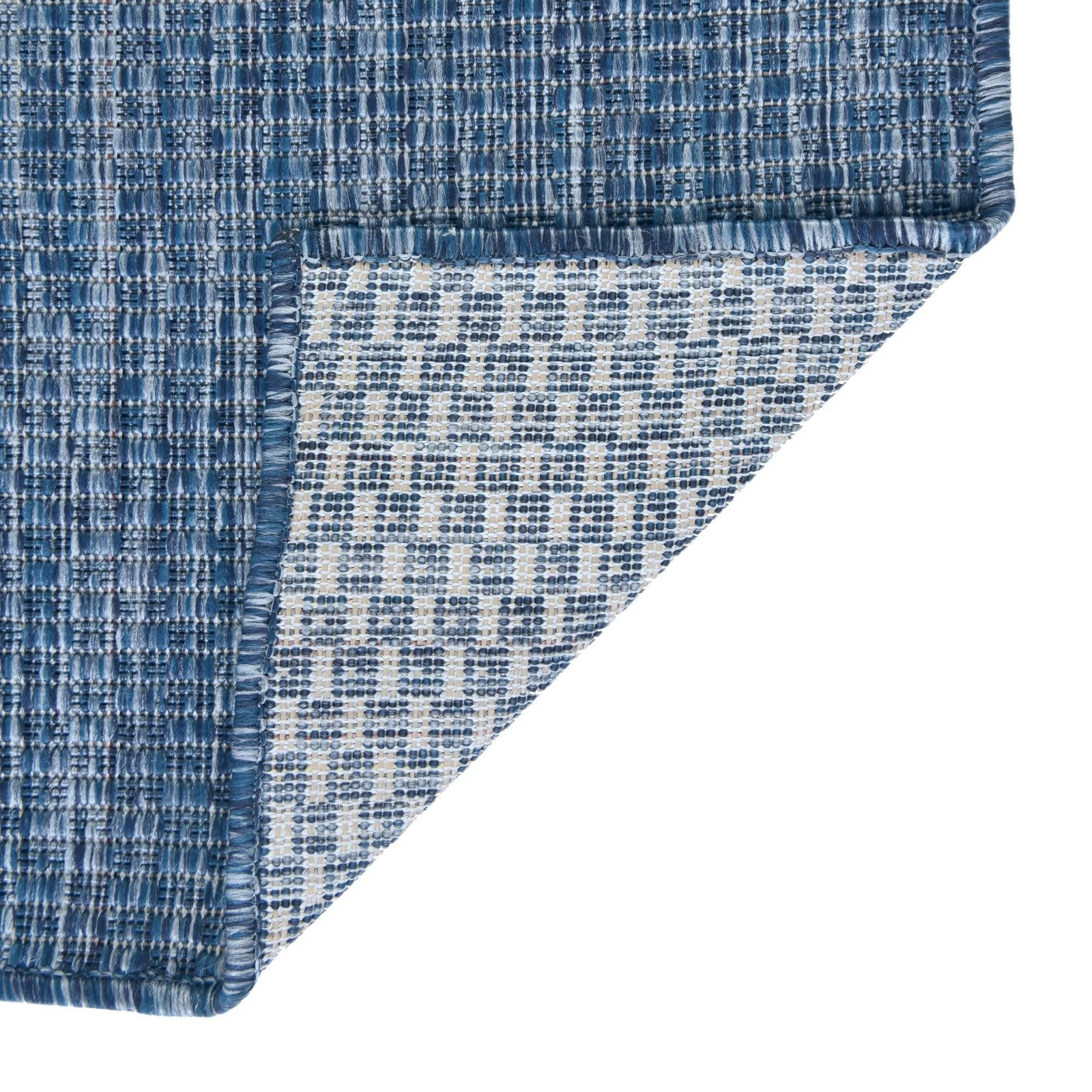 Blue Octagonal Kitchen Rug 8×8 Durable Pet Friendly Indoor Outdoor Use