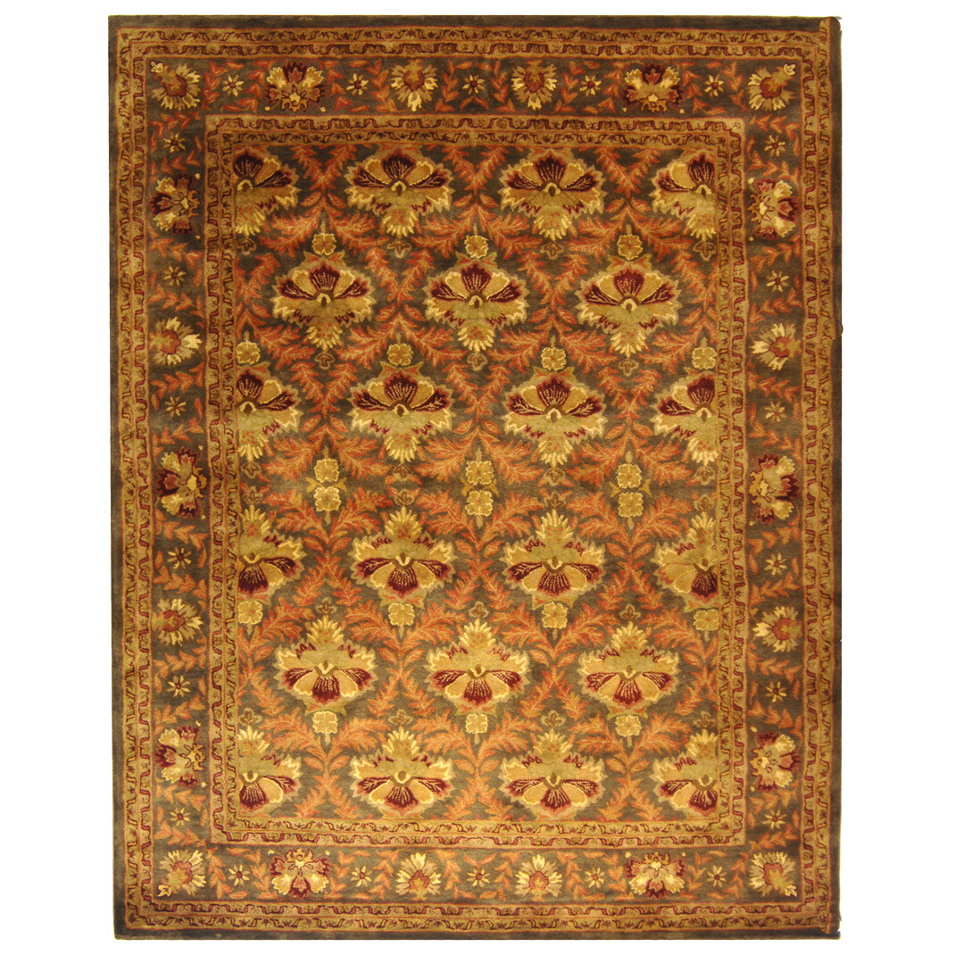 SAFAVIEH Antiquity AT54B Handmade Sage / Gold Rug