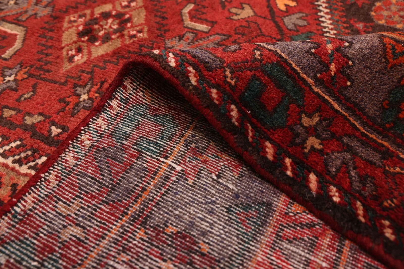 Vintage 4’4″ x 7’3″ Traditional Hand Knotted Vegetable Dye Wool Area Rug