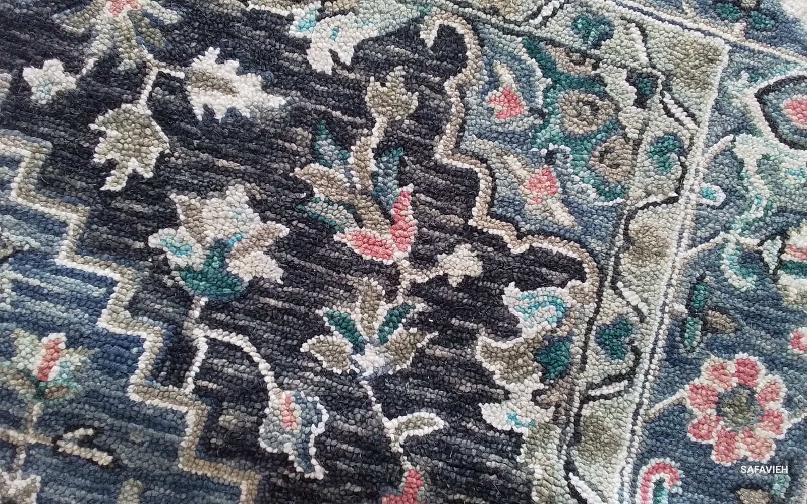 PINK / BLUE 9′-0″ x 12′-0″ Flaw in Rug, Reduced Price 1172773992 APN124U-9