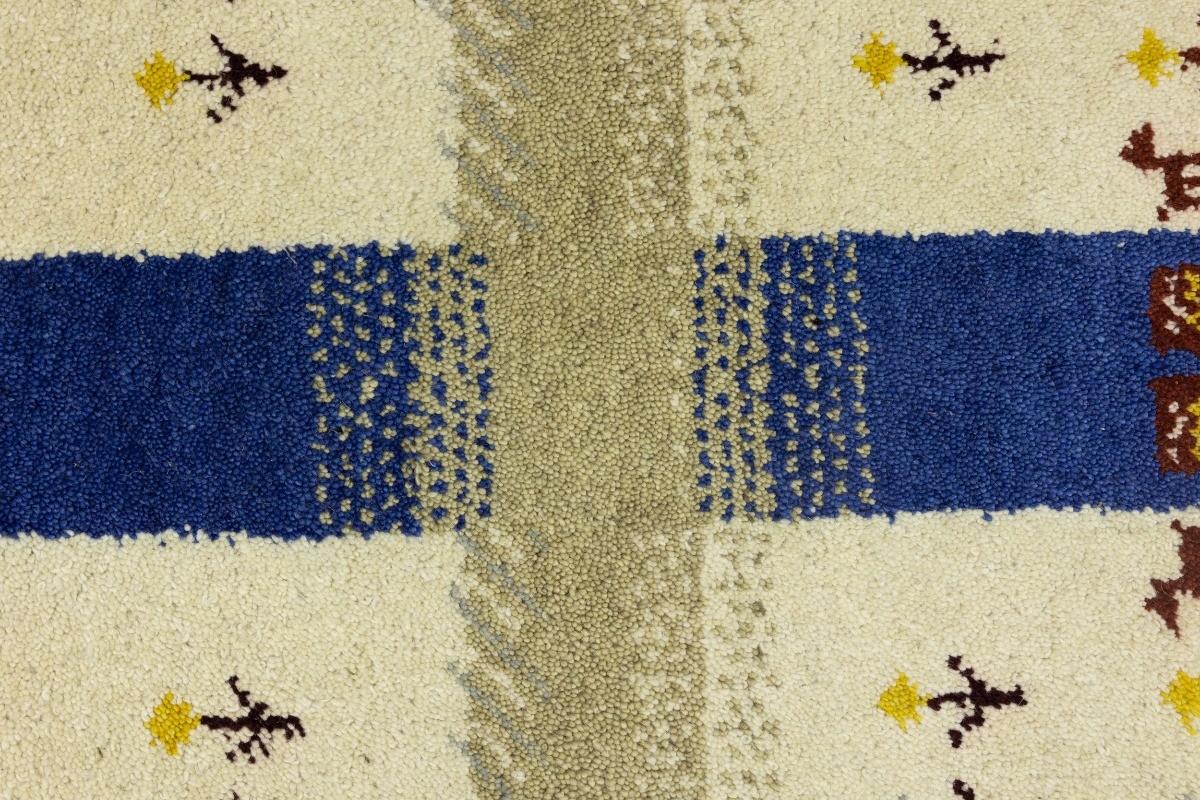 Handmade Tribal Indo-Gabbeh Oriental Rug Pictorial Style Kids Room Carpet 3X4 ft