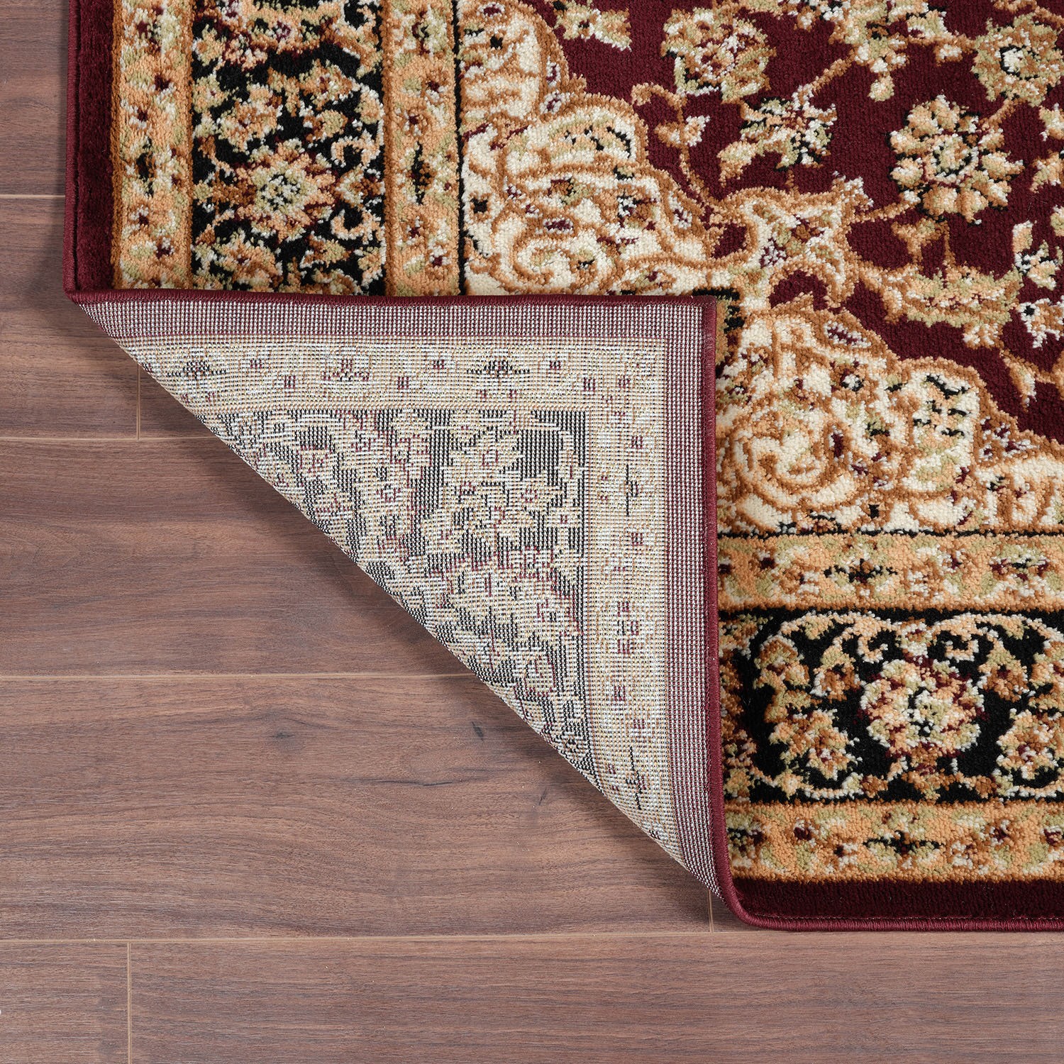 Rugshop Rug Traditional Oriental Medallion Area Rug Living Room Rug 5’x6’6″ Oval