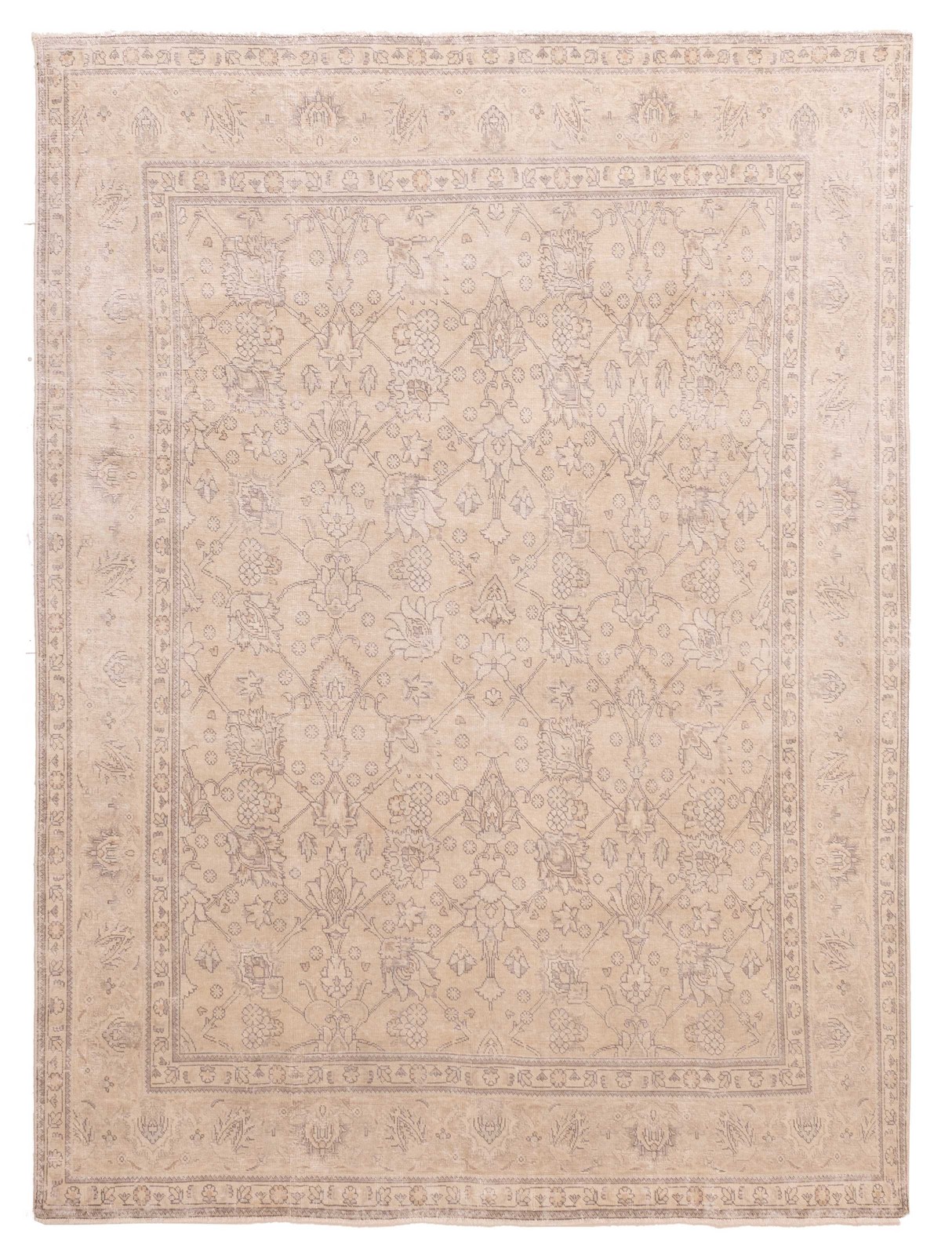 Vintage 8’3″ x 11’0″ Traditional Hand Knotted Vegetable Dye Wool Area Rug