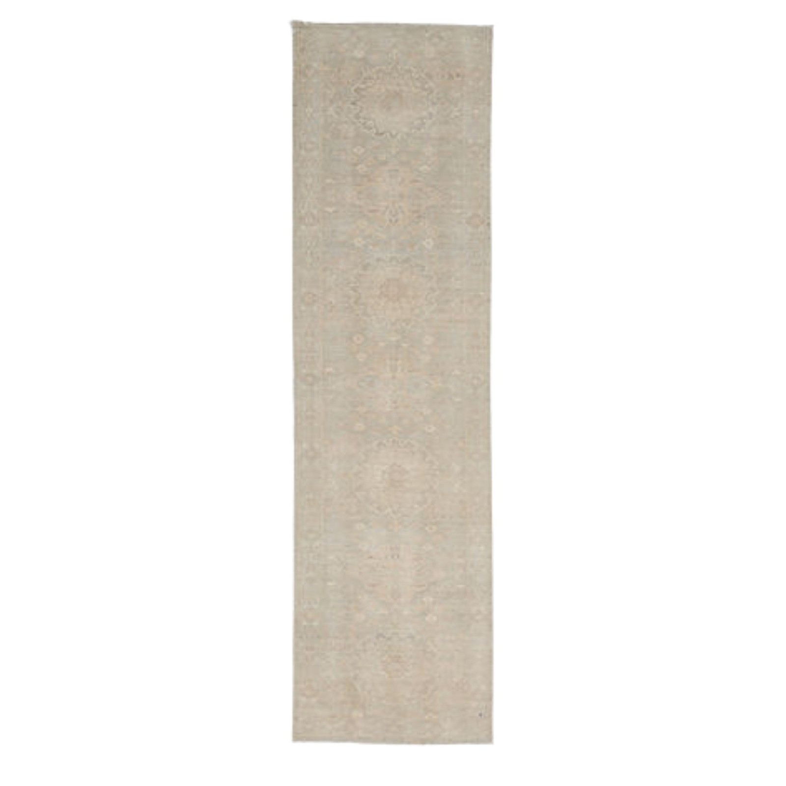 2.7 x 9.5 ft Hand Knotted Oushak Runner