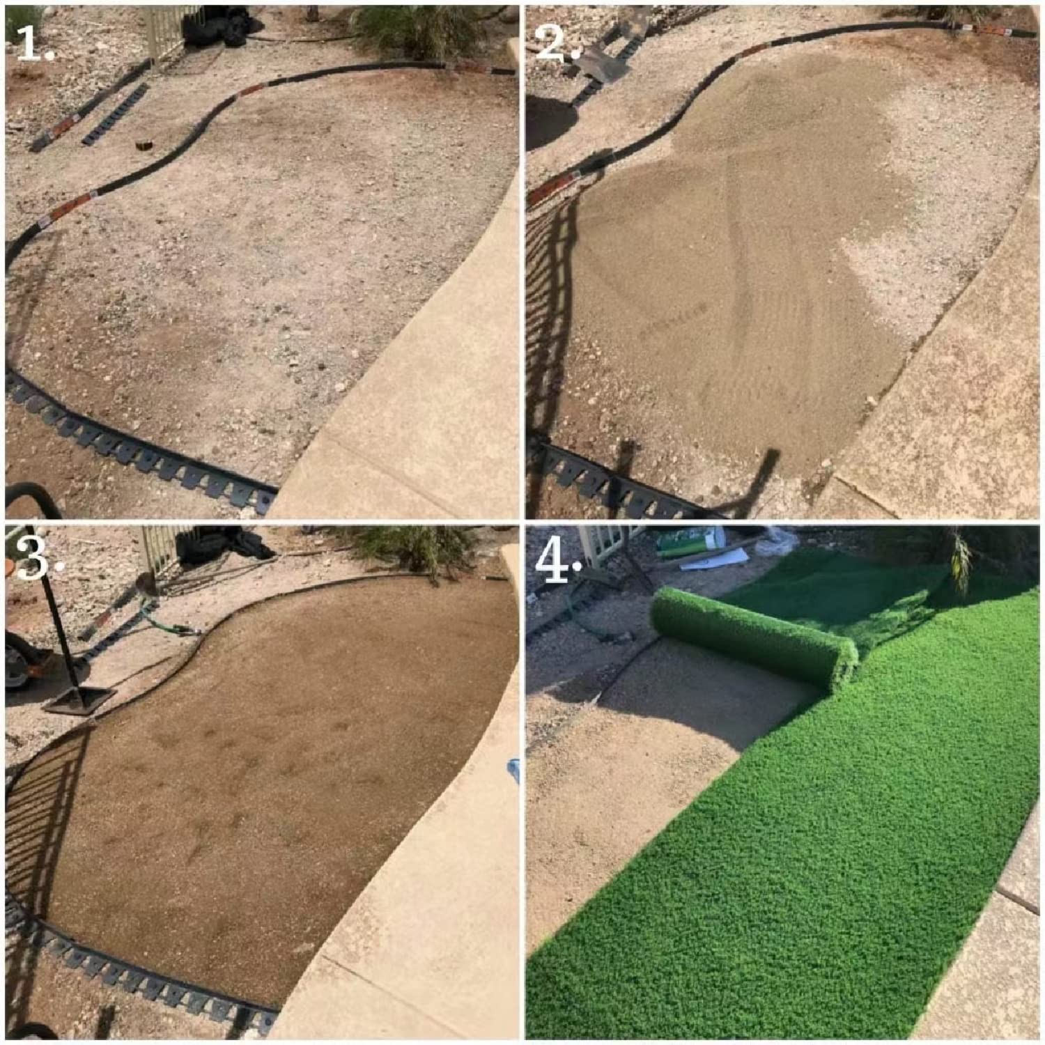 GRASS EXPRESS Artificial Grass Turf, 10ft x 12ft (120 ft²) 20mm Pile Height I…