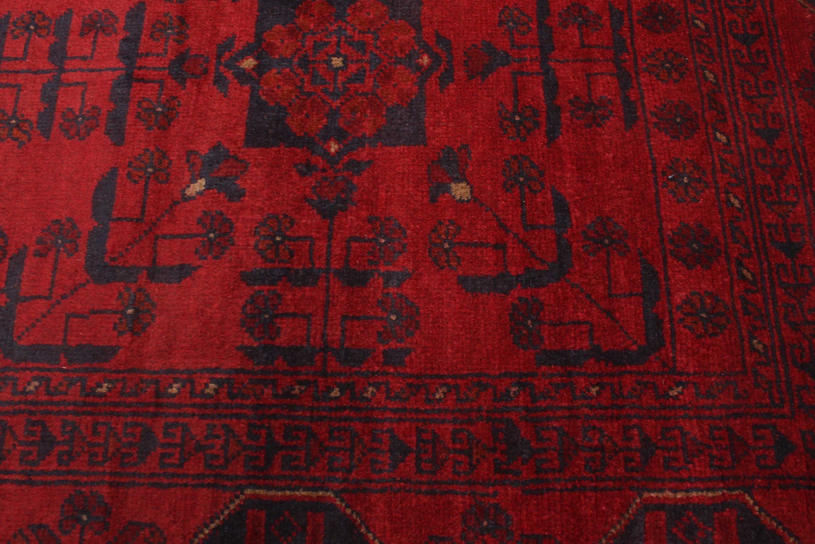 Traditional Vintage Hand-Knotted Area Rug 3’5″ x 4’9″ Oriental Wool Carpet
