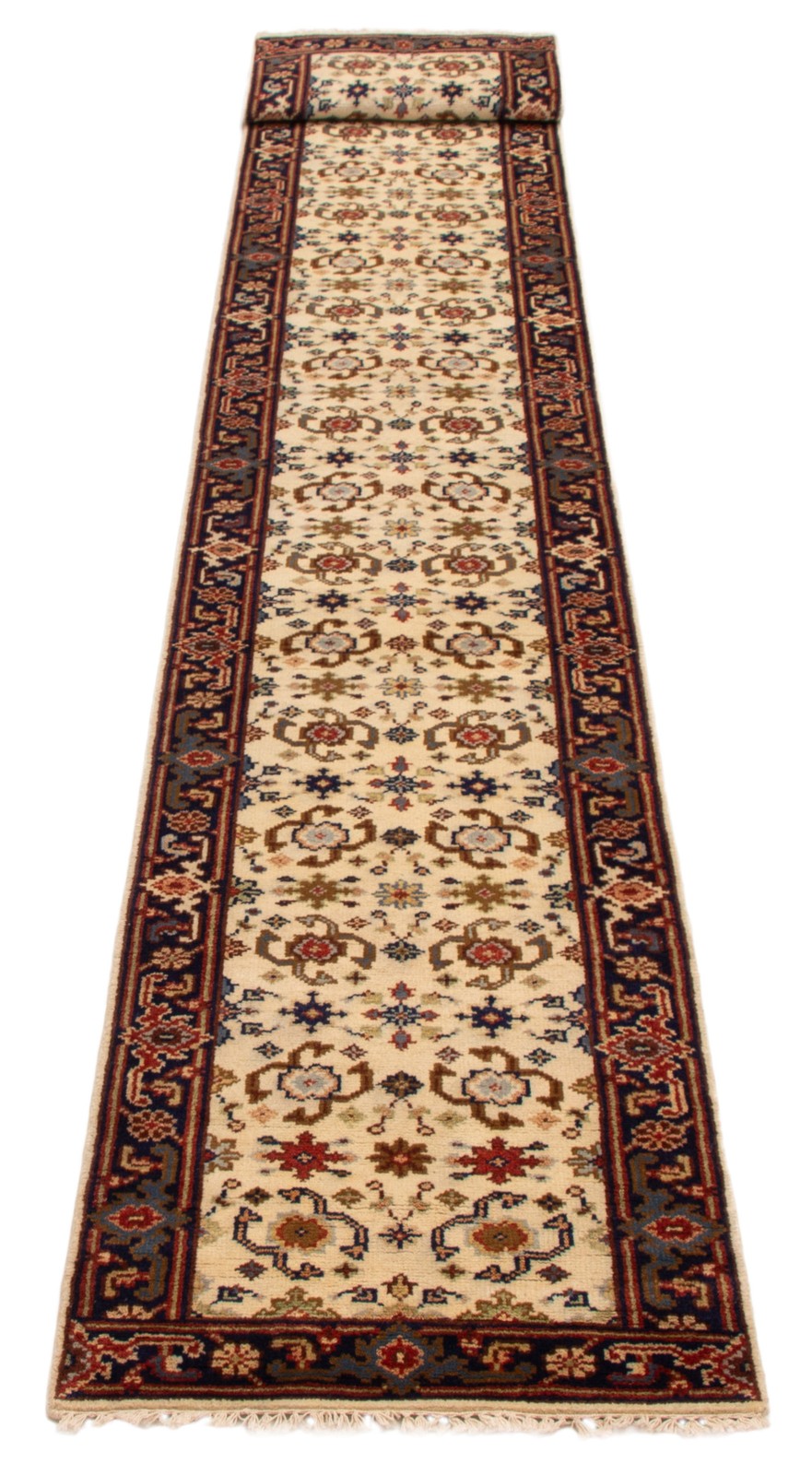 2’6″ x 15’10” Vintage Hand-knotted Runner Rug Traditional Oriental Wool Carpet