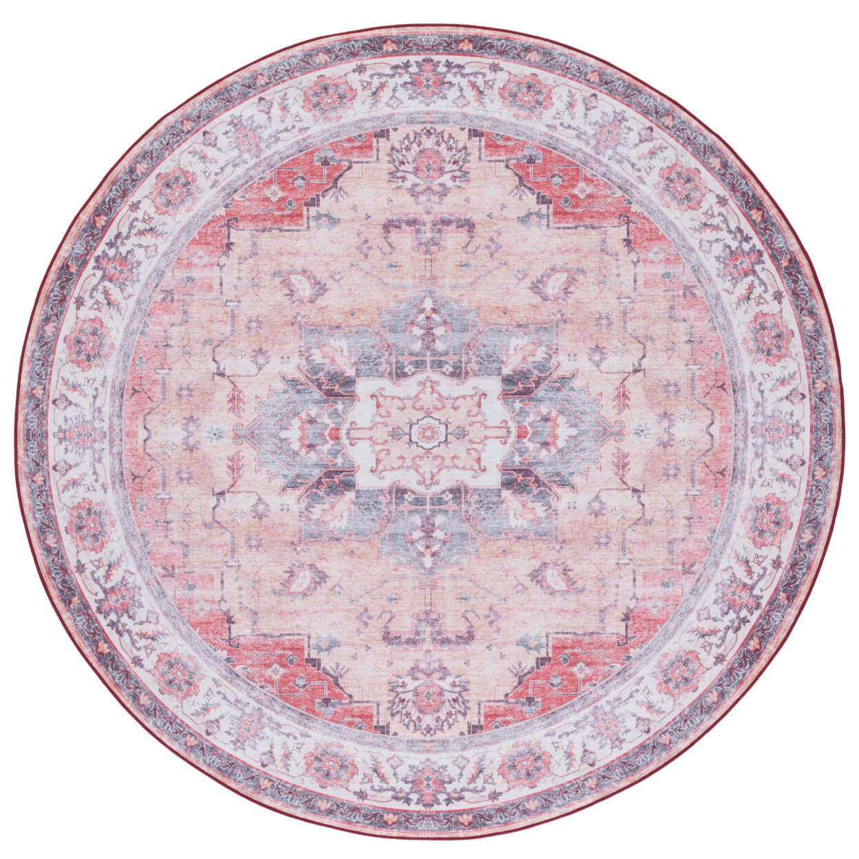 SAFAVIEH Tucson Collection TSN163P Rust / Beige Rug