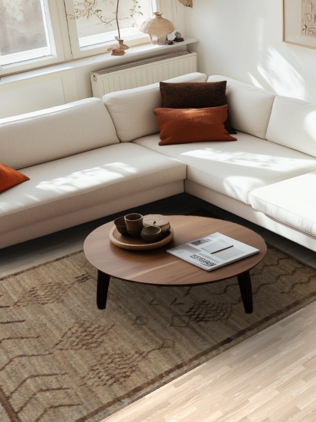 Tribal Shaggy Moroccan Area Rug 5×8 Ft Handmade Thick Plush Oriental Wool Carpet