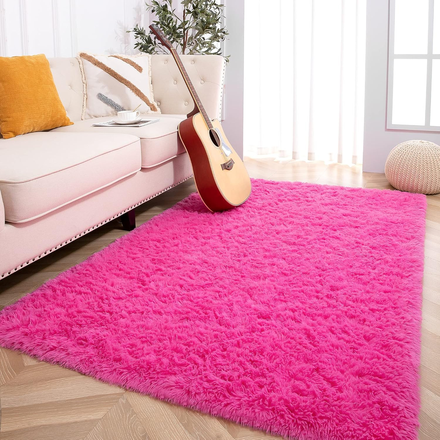 Soft Fluffy Area Rugs for Bedroom Kids Room Plush Shaggy Nursery Rug Furry Th…