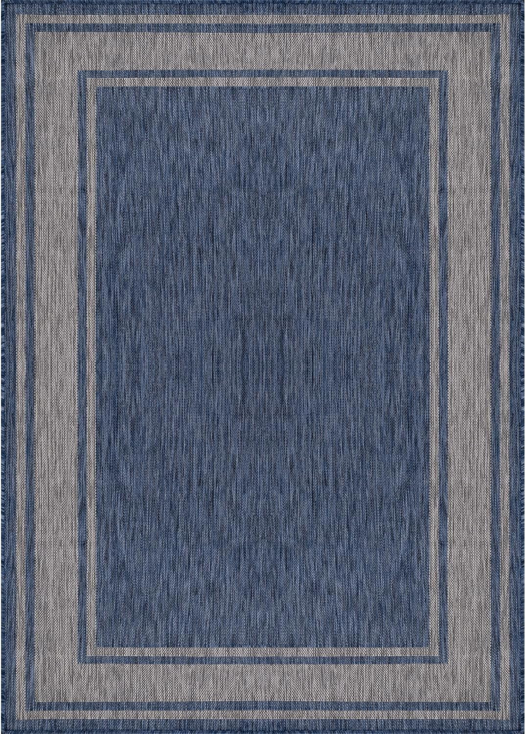 Beverly Rug Outdoor Rug 8X10 Modern Bordered Area Rugs for Indoor and Outdoor Pa