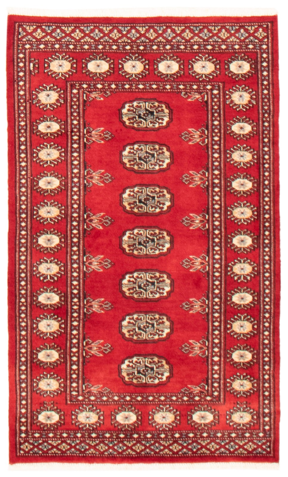 Traditional Dark Red Hand-knotted Oriental Carpet 2’6″ x 4’4″ Wool Area Rug