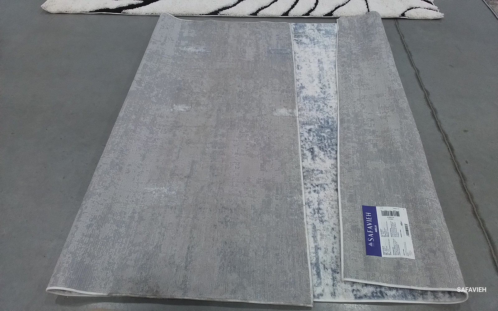 IVORY / BLUE 6′-0″ x 9′-0″ Back Stain Rug, Reduced Price 1172798786 ALA700A-6