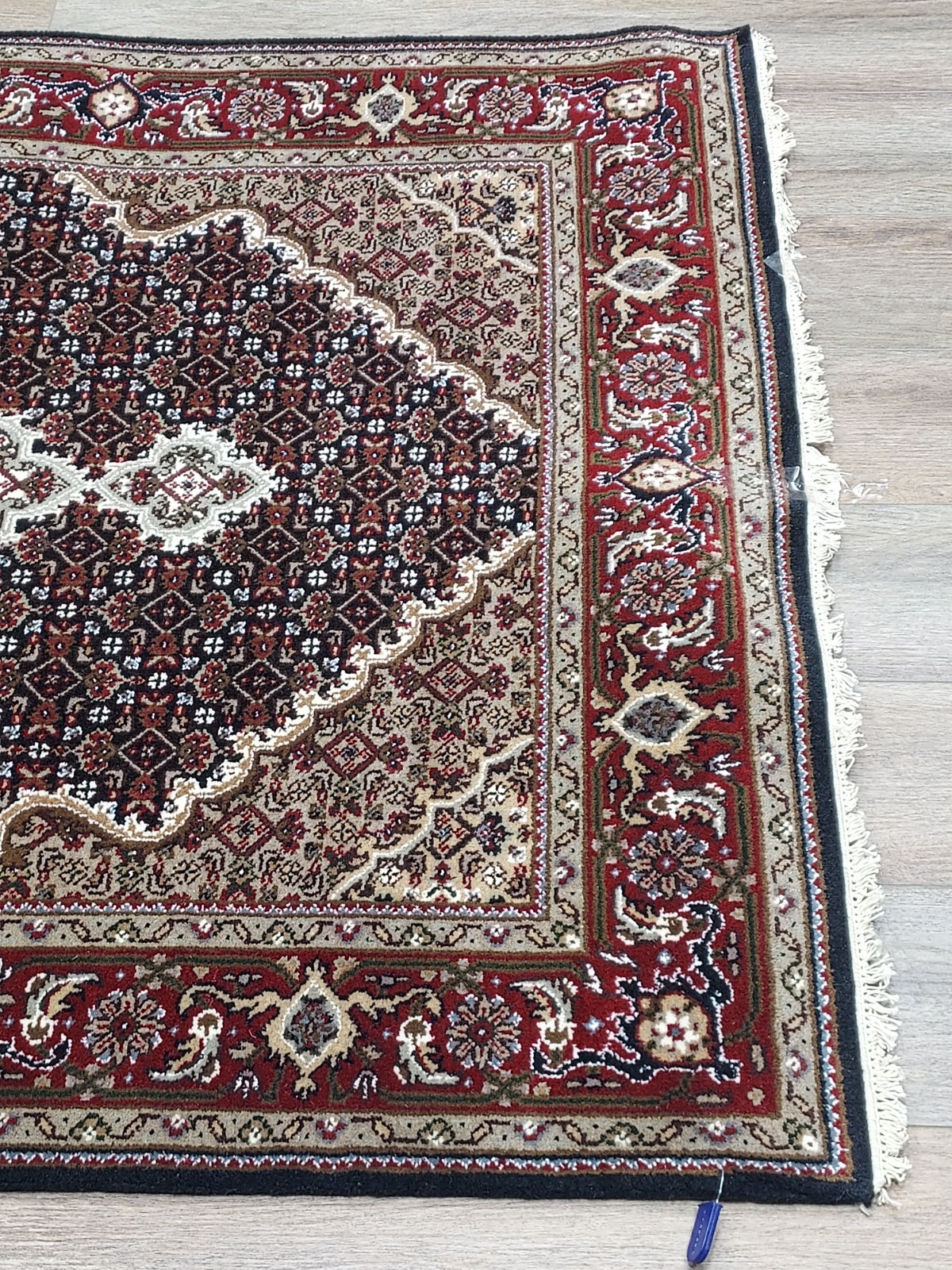 Turkish Silk&Wool Hand Made Bohemian Royal Classic Design, Turkish Rug 4×6 Ft