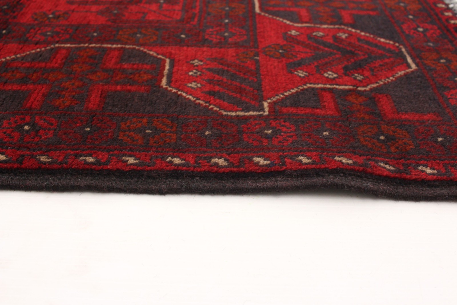 Traditional Hand-Knotted Geometric Area Rug 4’2″ x 6’5″ Oriental Wool Carpet