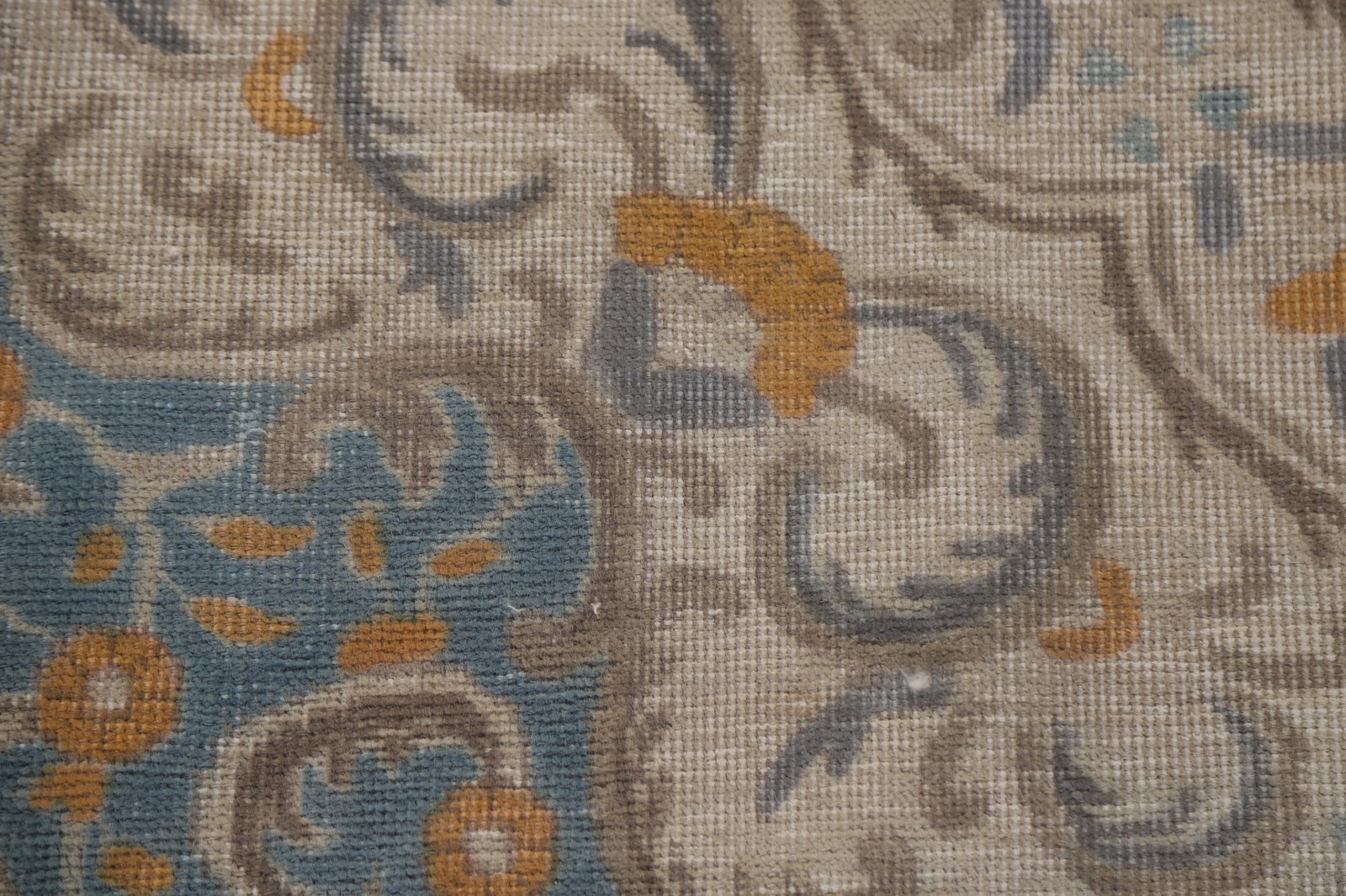 Gray Over-dyed Traditional Area Rug 10×13 Hand-knotted Wool for Living Room