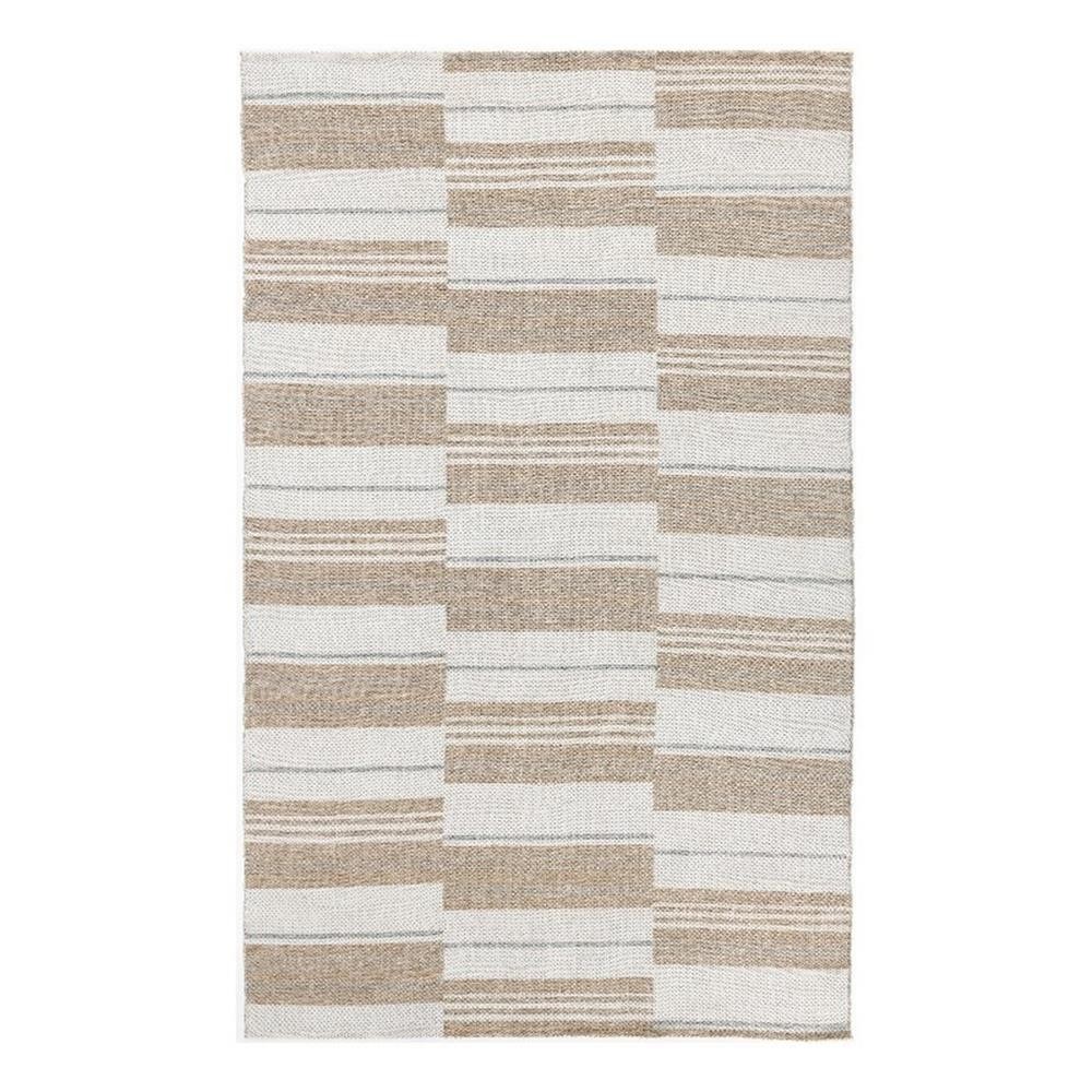 Pemberly Row 24 x 36″ Polypropylene Fabric Area Rug in Ivory/Natural