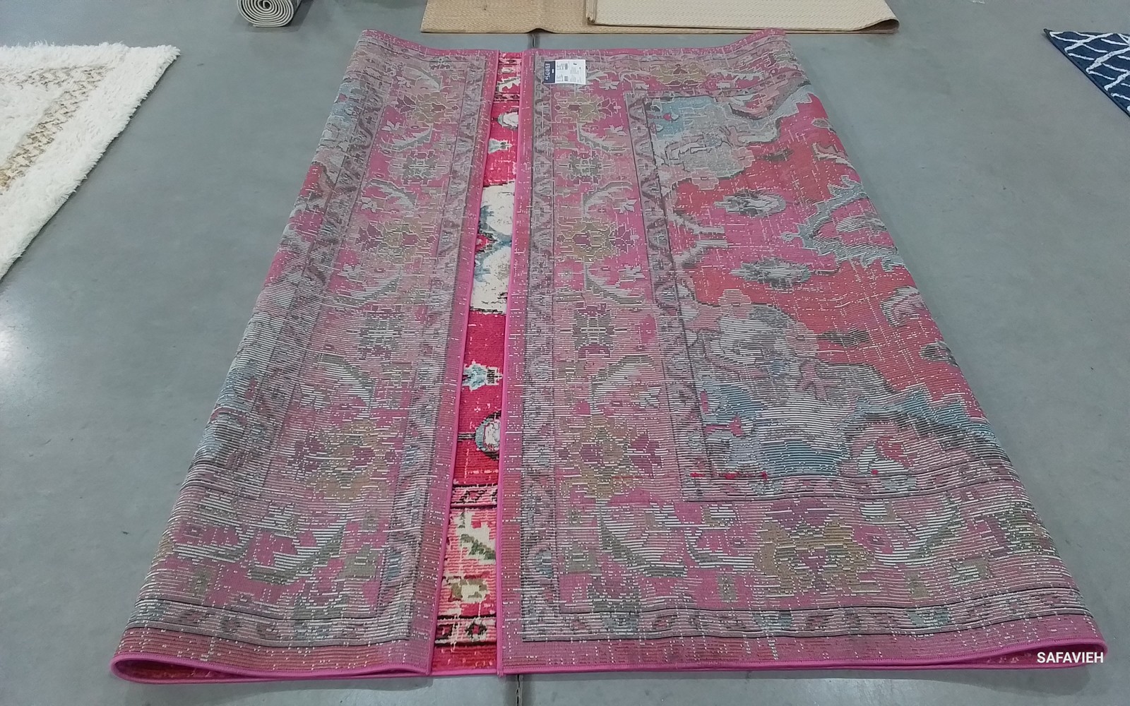 PINK/MULTI 8′-0″ x 10′-0″ Broken Thread Rug Reduced Price 1172800538 MNC243D-810
