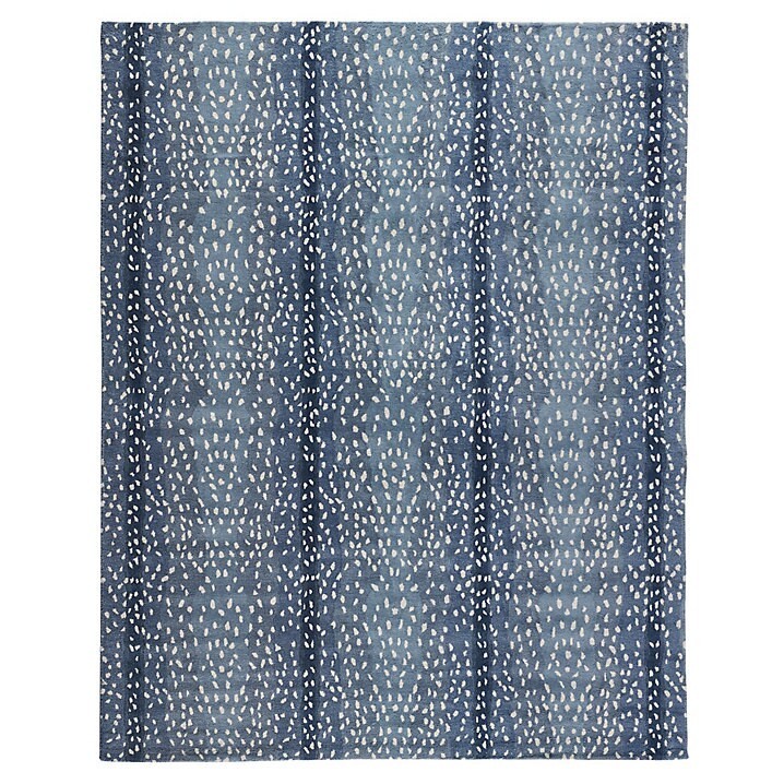 Ballard Designs Antelope Hand-Tufted Rug Animal Print Wool Blend Area Rug NEW