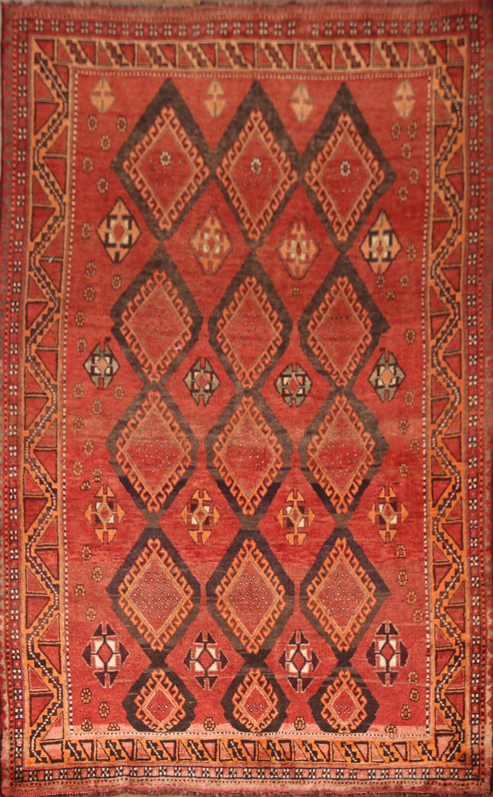 Vintage Geometric Lori Tribal Traditional Area Rug 6’x9′ Wool Hand-knotted Rug