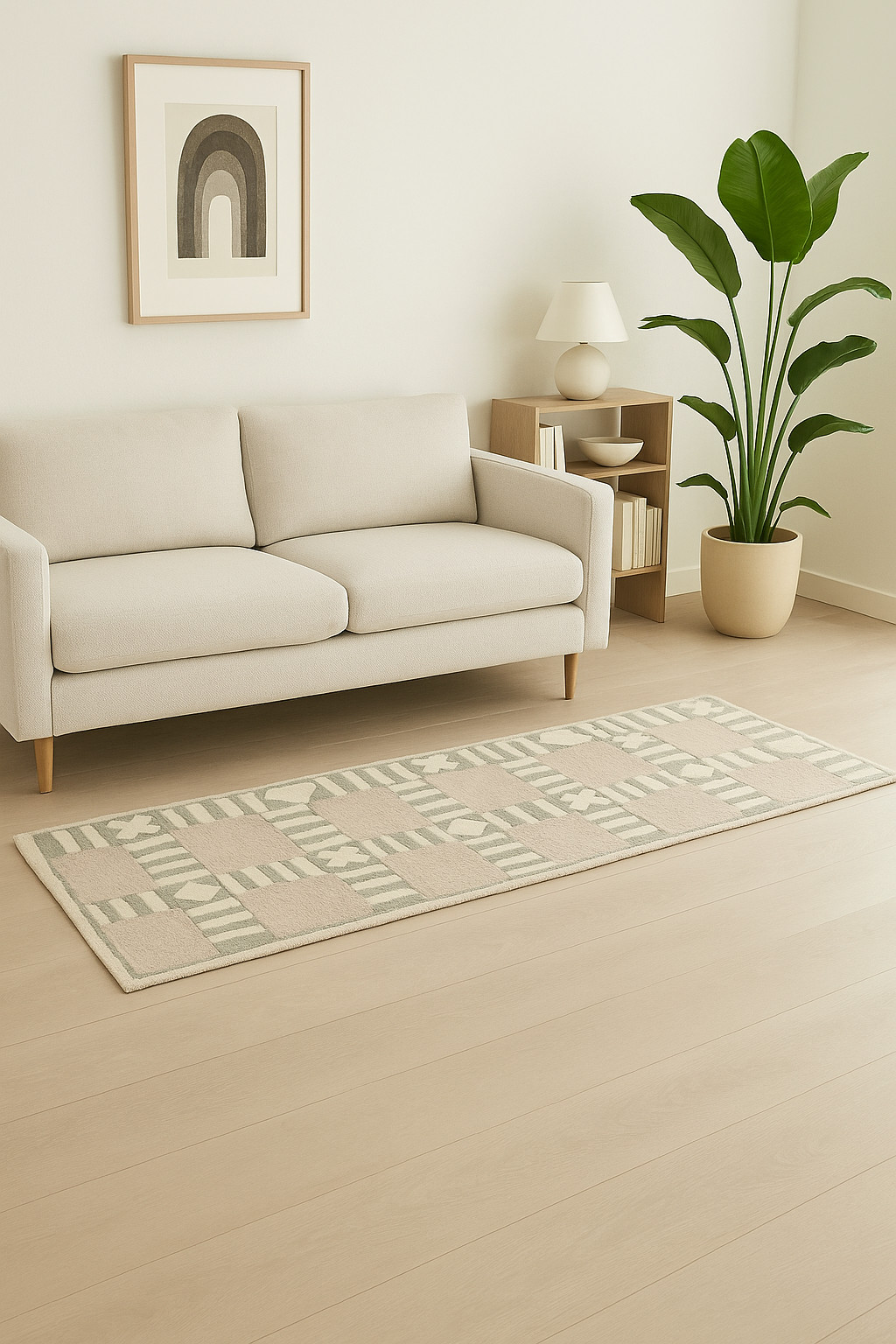 Contemporary 6×9 Rug, Handmade Wool Durable, Modern Carpet, Living Room, Bedroom
