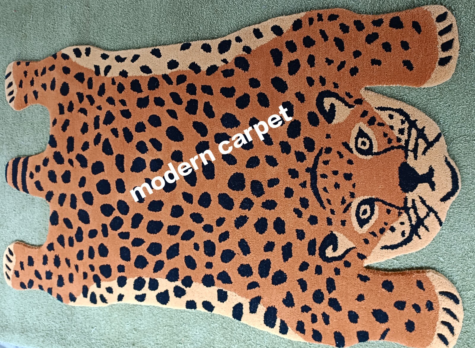 Tibetan Tiger Rugs 3×5 Feet Handmade 100% Woolen Hand Tufted For Home Decoration