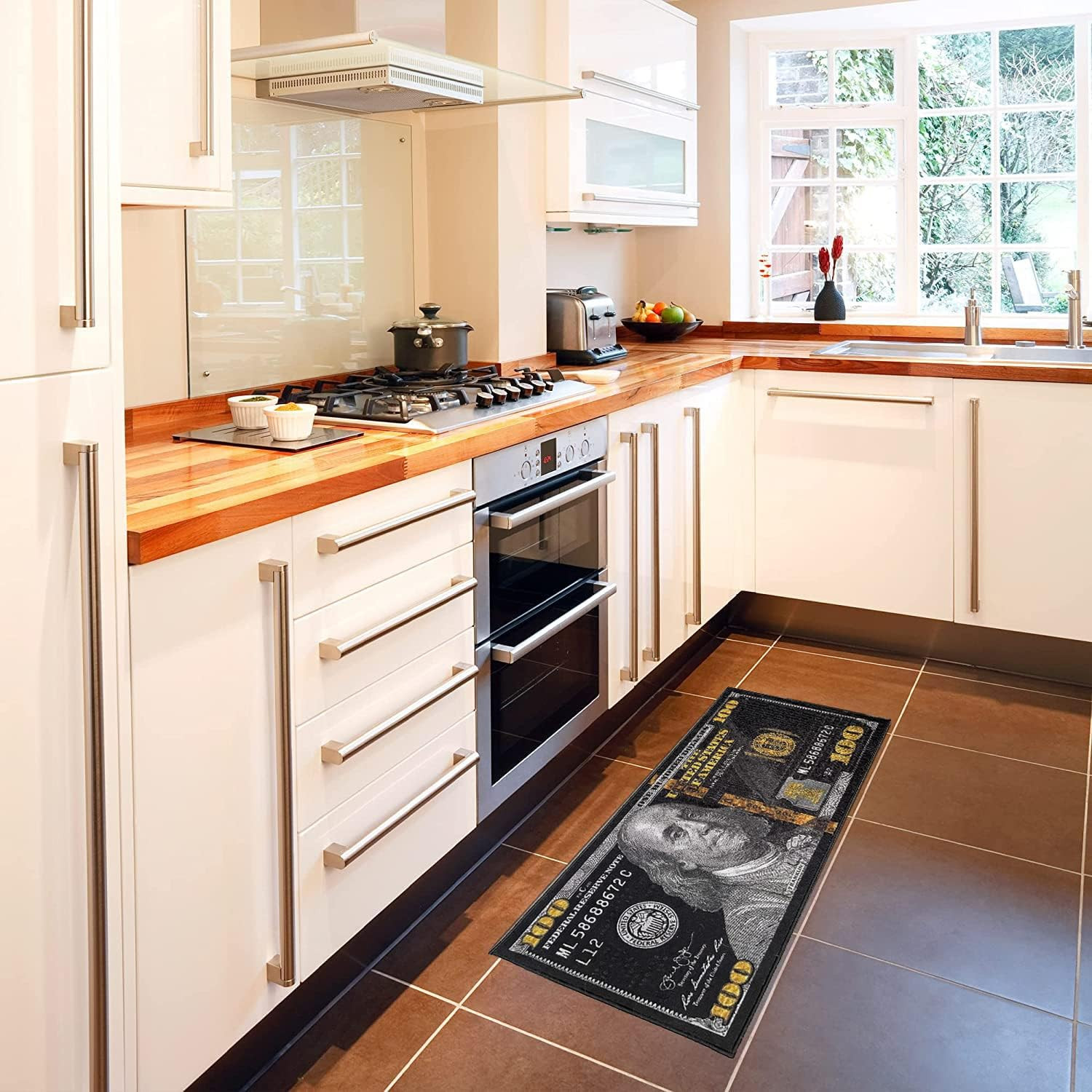 Black Money Rugs 100 Dollar Bill Area Rug Door Mat Runner For L