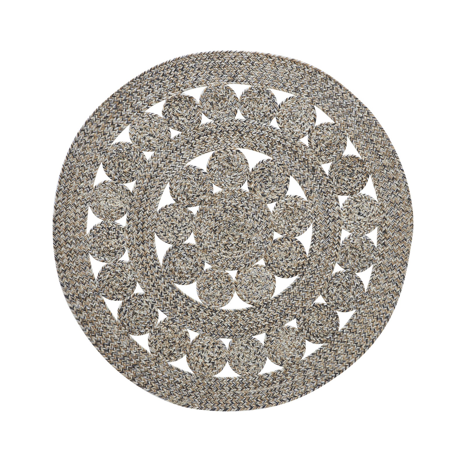 Farmhouse 36 in Accent Rug Grey Celeste Recycled Plastic Floor Decor VHC Brands
