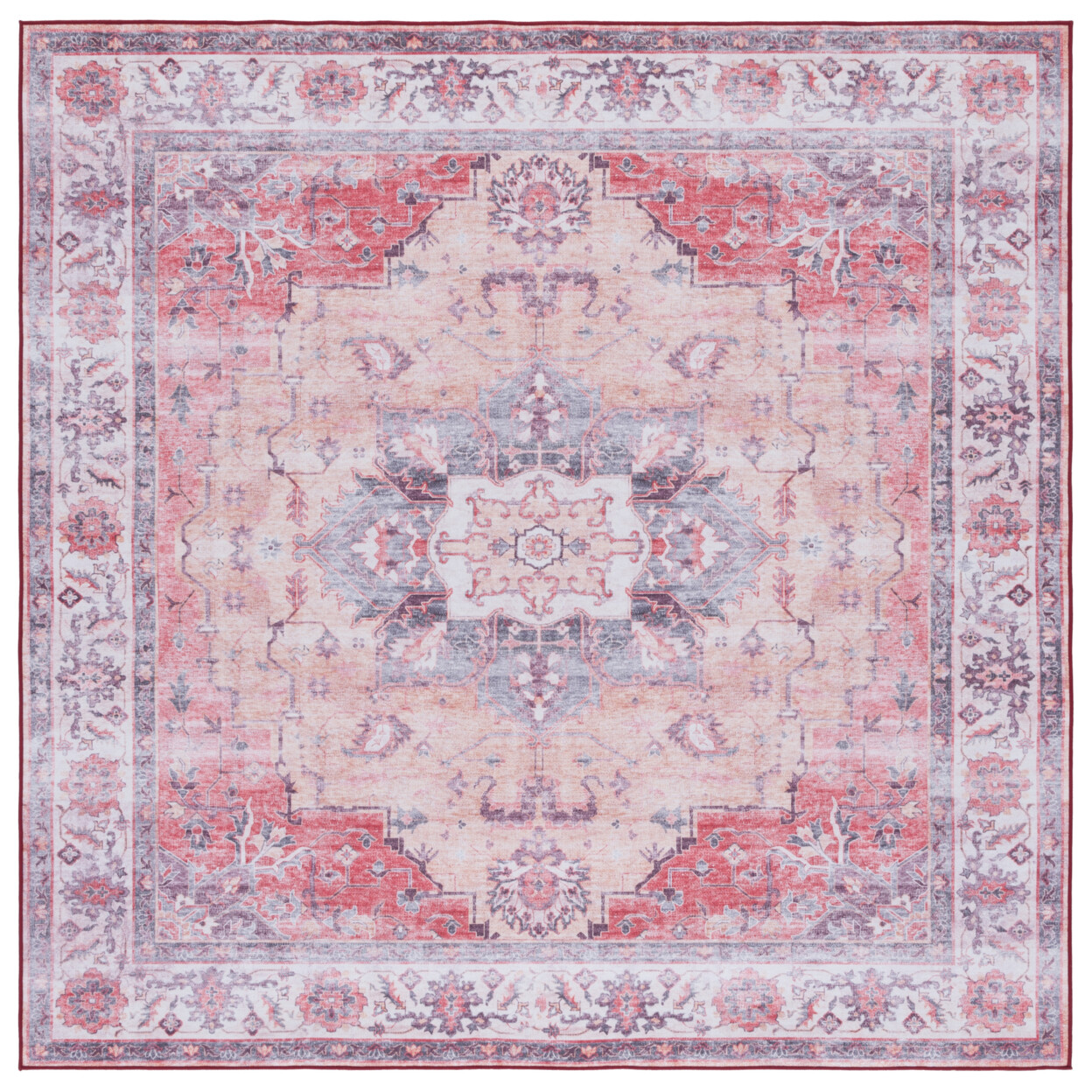 SAFAVIEH Tucson Collection TSN163P Rust / Beige Rug