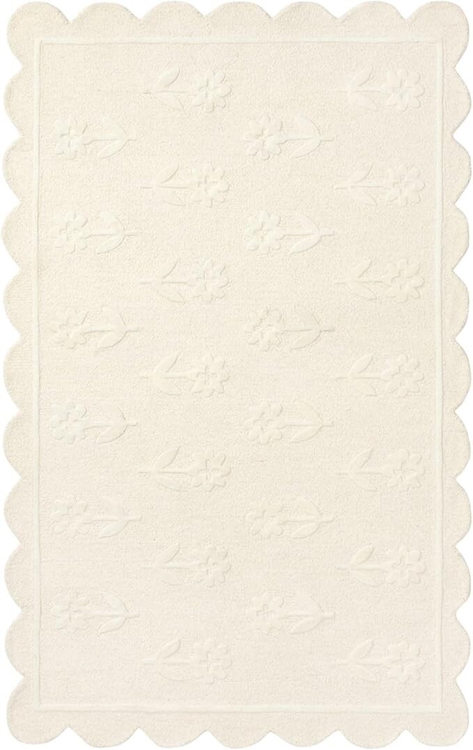 Hand-Tufted 8×10 New Zealand Wool Area Rug – Soft Plush Carpet for Bedroom