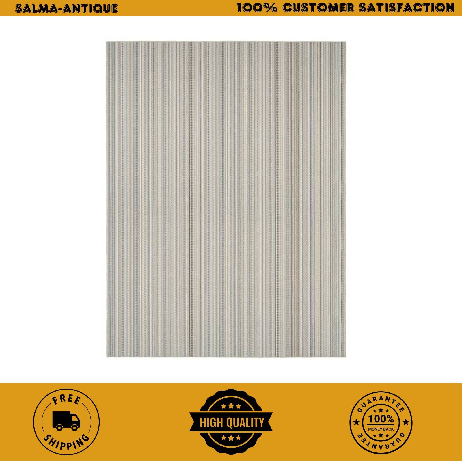Garland Rug Carnival Stripe Earth Tone 7’6×9’3 Area Rug Multicolor CV000N09