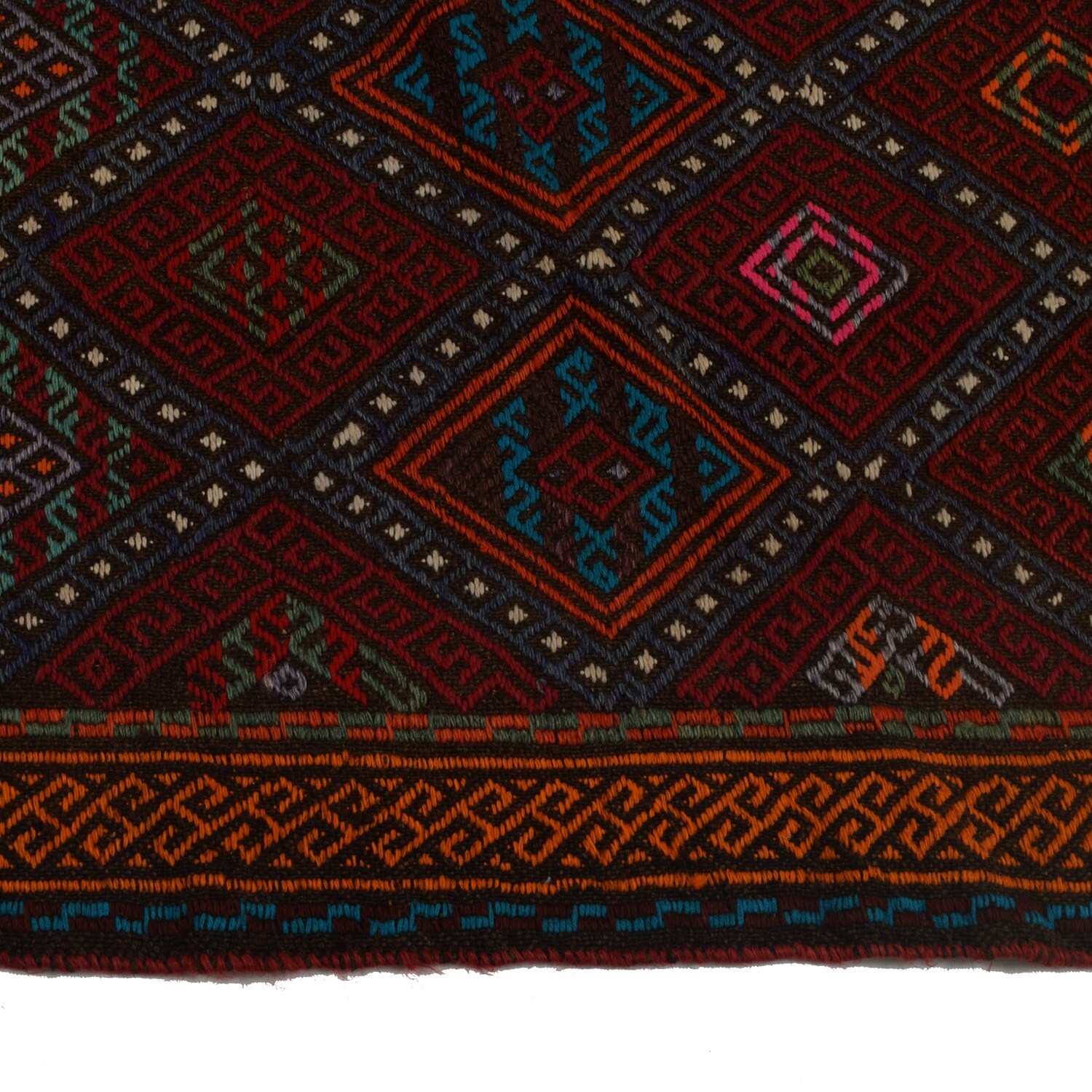 Vintage Handmade rug Tribal Runner Kilim Rug 2’x6’9, Flat Kilim Entry Rug W17059