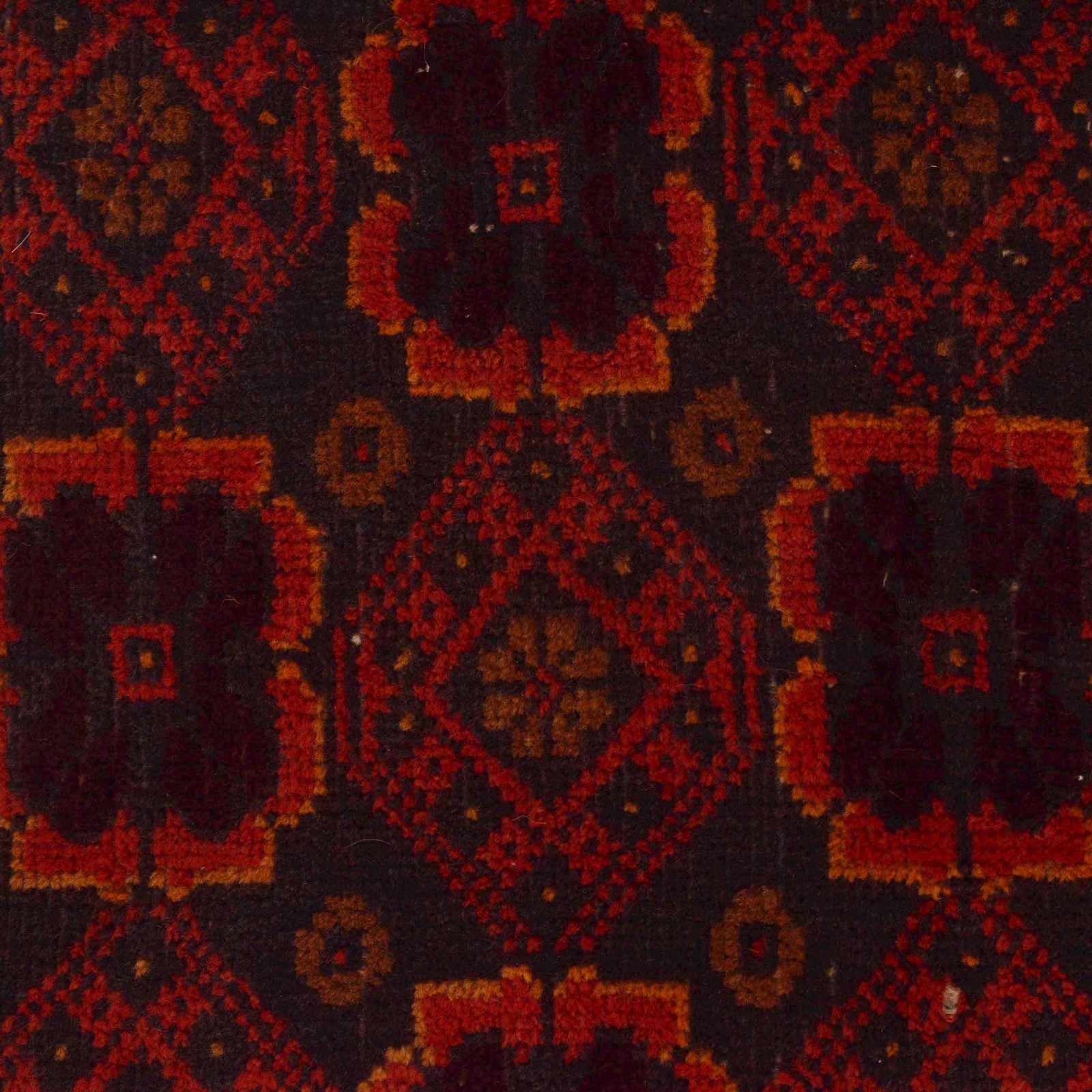 Afghan Red Carpet Handmade Geometric Rug 100% Wool Tribal Rug 2’11×4’10ft W36534