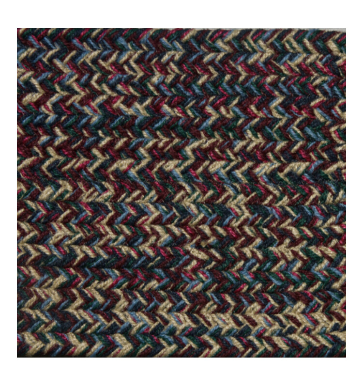 BURGUNDY, BLUE, GREEN, BEIGE BRAIDED AREA RUGS BY COLONIAL RUG–MANY SIZES! 473