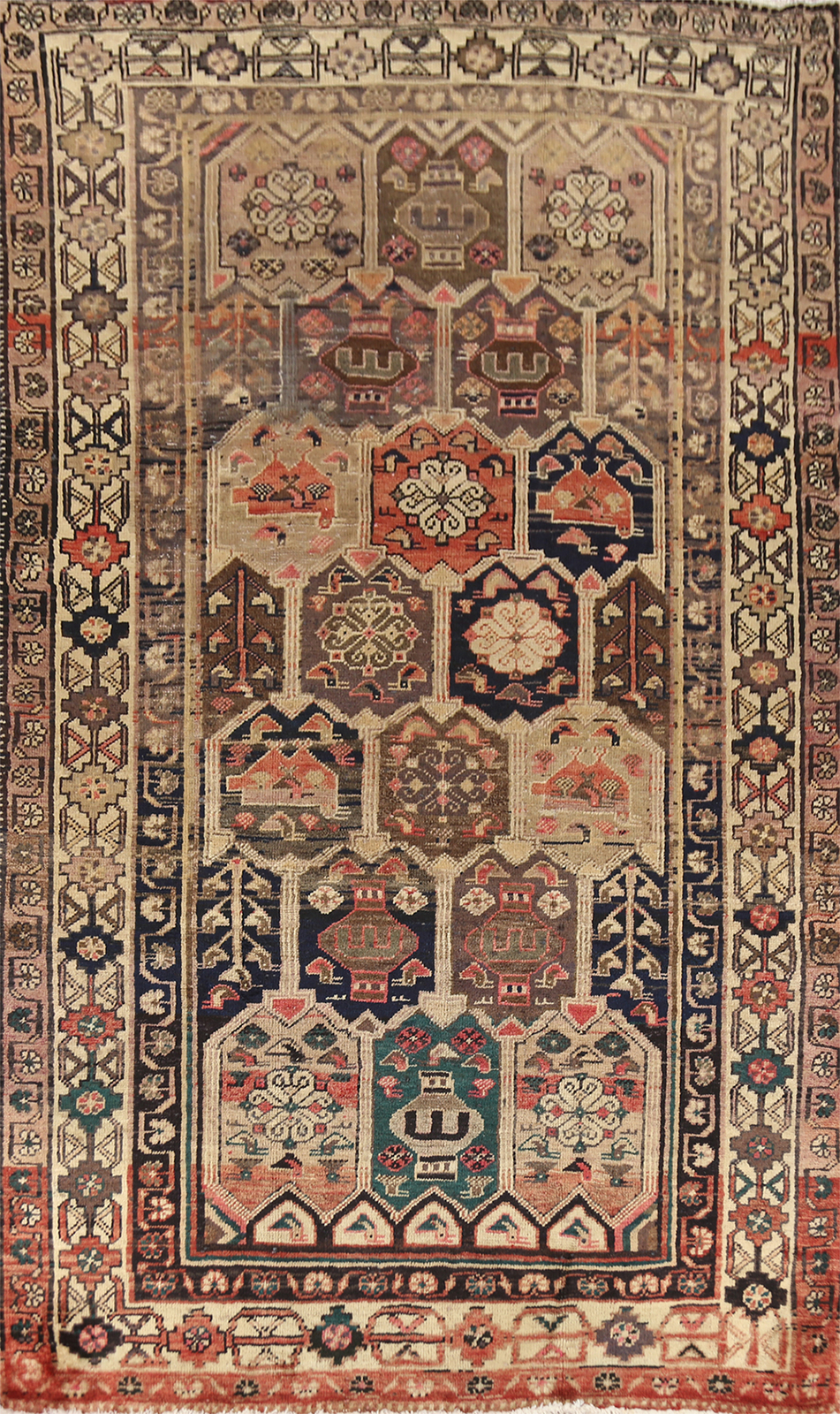 Antique Hand-made Rug Wool Mahal Tribal Traditional Living Room Carpet 5×9