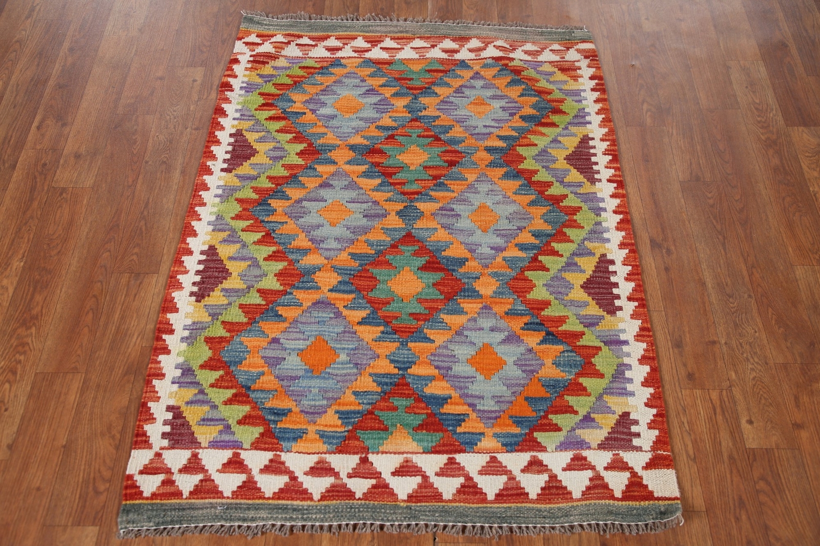 Reversible Kilim Kelim Rugs Rectangle Handwoven Accent Carpets 3×4 ft
