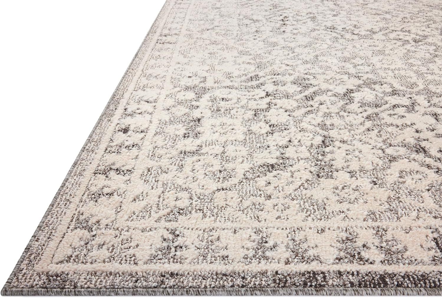 Joanna Gaines Gigi Grey/Ivory Area Rug 5’3″ x 7’6″ – Magnolia Home Collection