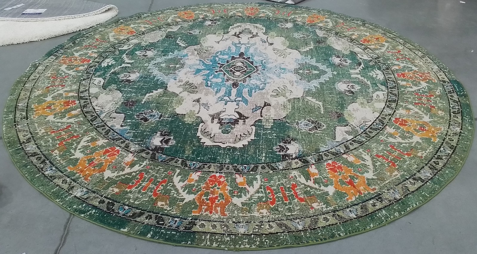 FT GREEN LBLUE 11′-0″ x 11′-0″ Damaged Rug, Reduced Price 1172794318 MNC243F-11R