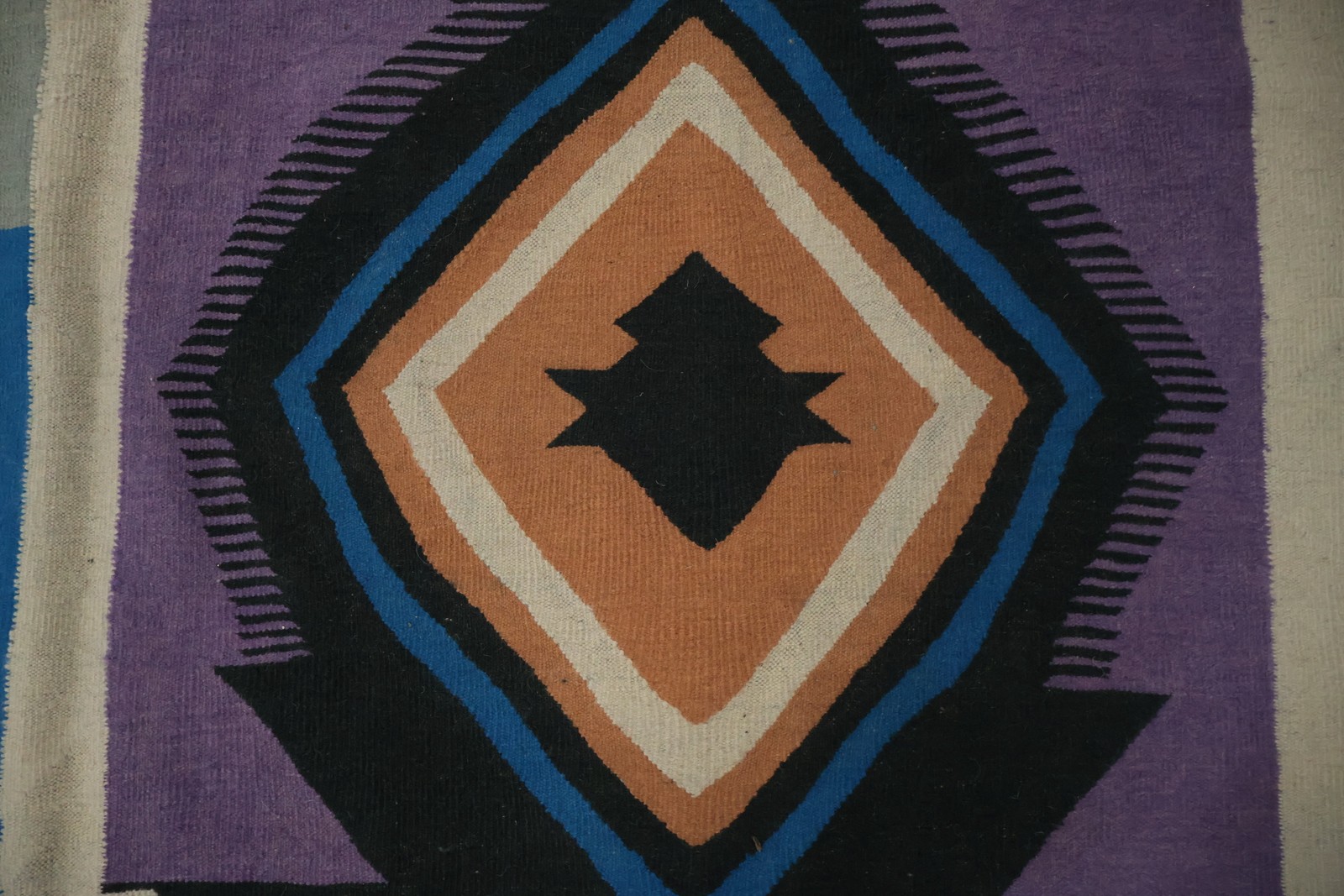Geometric Beauty Woven Kilim Rug 12×15 Palace Size Hand-made Reversible Carpet