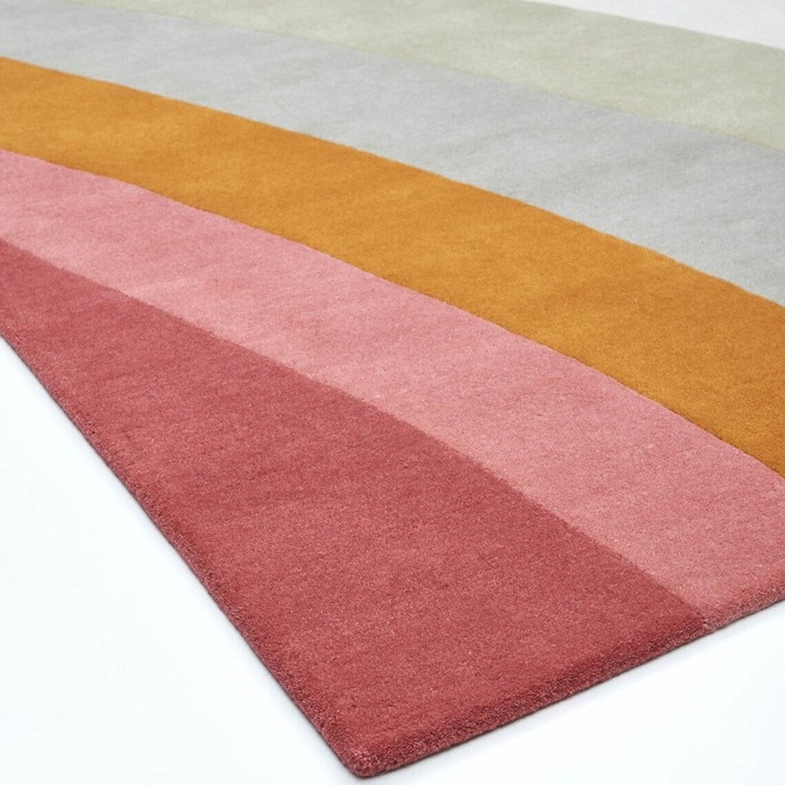 Hand Tufted Wool Area Rug Modern Area Rug Handmade Area Rug Hand Tuft Rugs