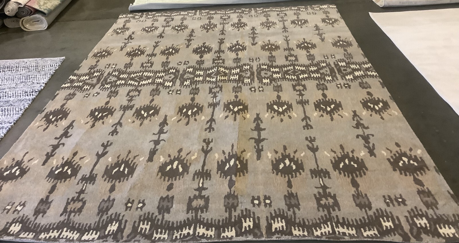 NATURAL / MULTI 9′-0″ x 12′-0″ Back Stain Rug Reduced Price 1172671479 WYD721A-9