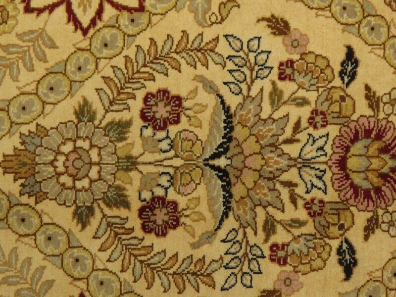 Vintage Hand-Knotted Area Rug 9’2″ x 12’0″ Traditional Oriental Wool Carpet