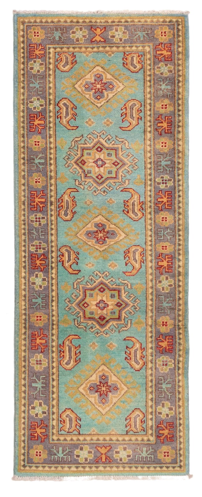 2’1″ x 5’9″ Vintage Hand-knotted Runner Rug Traditional Oriental Wool Carpet