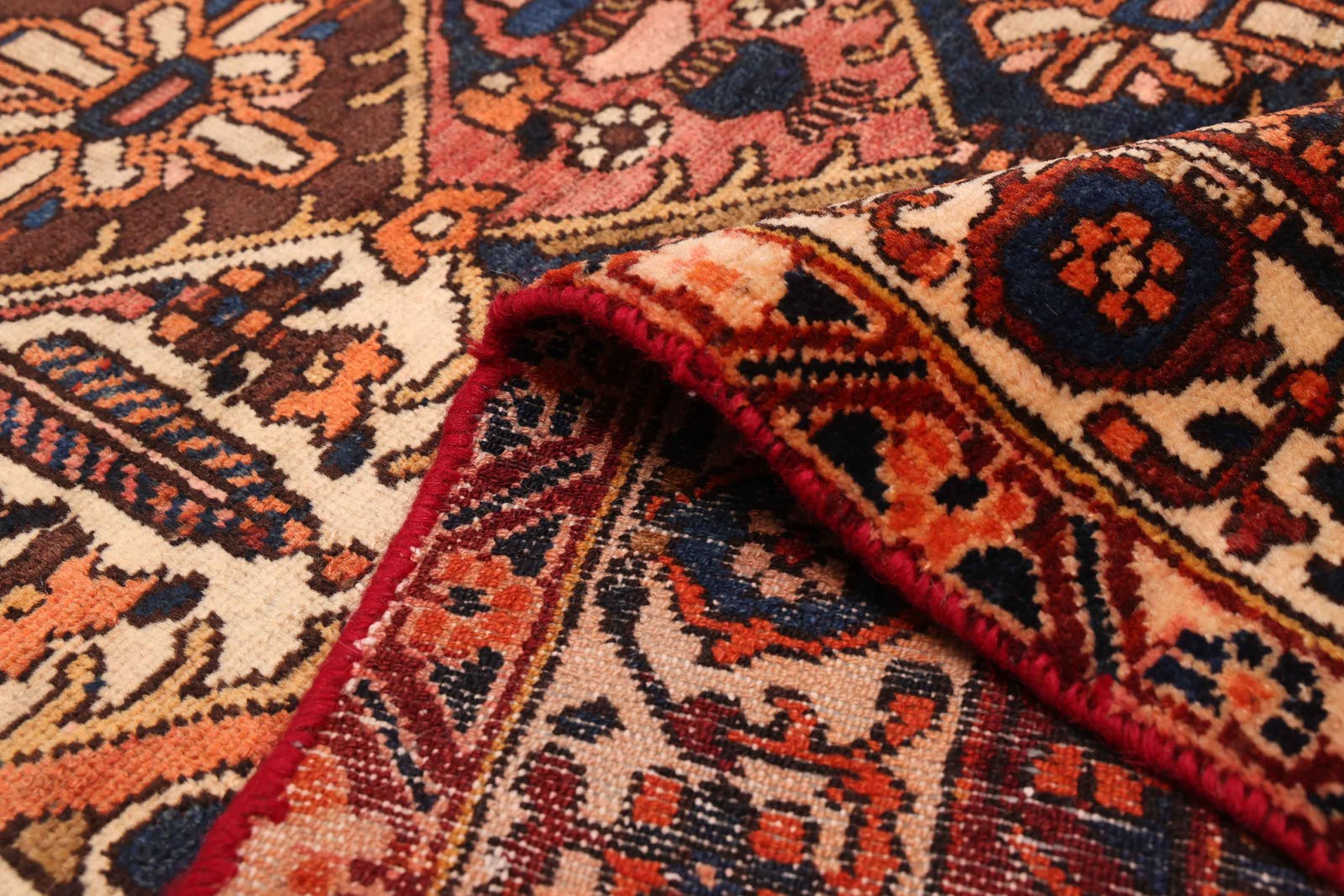 Vintage Copper Traditional 5’1″ x 9’8″ Hand-Knotted Oriental Wool Area Rug